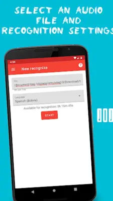 Audio to text (speech recognition) android App screenshot 4